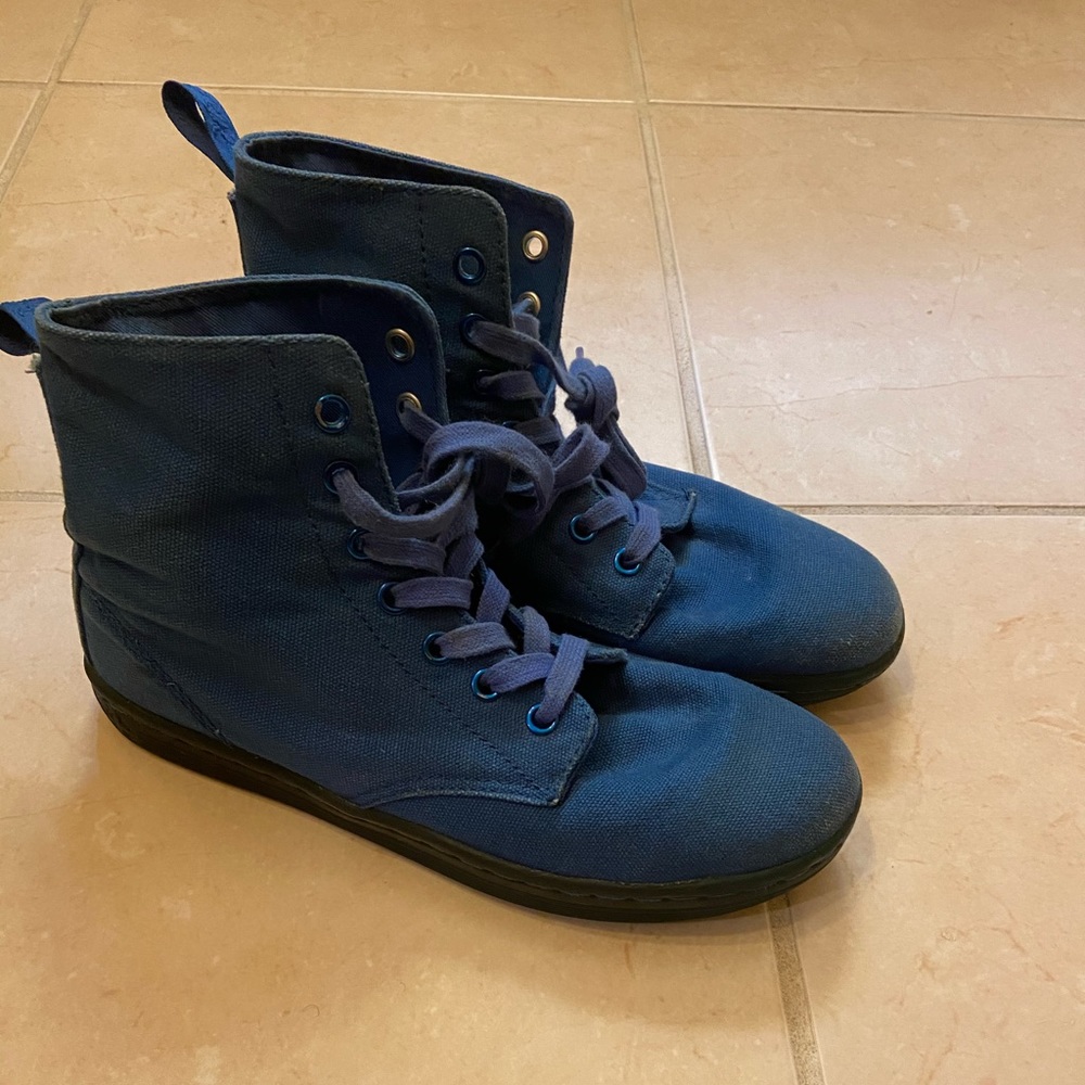 Blue Hackney Canvas Dr Martens
